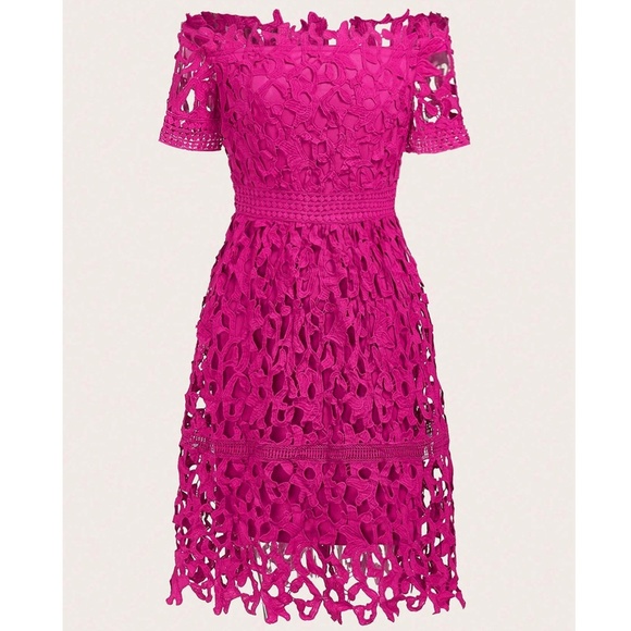 Luxe Embroidered Off Shoulder Party Evening Dress - Picture 4 of 14